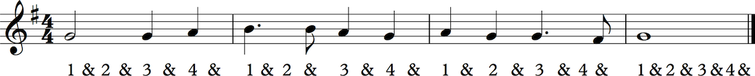 how to count dotted notes