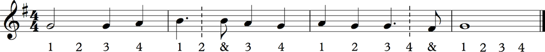 how to count dotted notes
