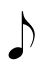 eighth note, quaver