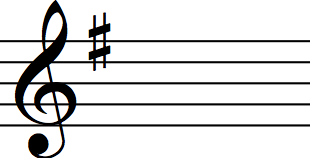 key signature g major