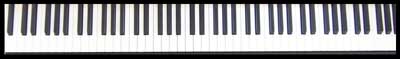 the piano keyboard